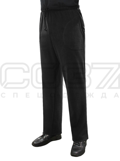 Брюки мужские Comfort цв.чёрный тк.флис 1