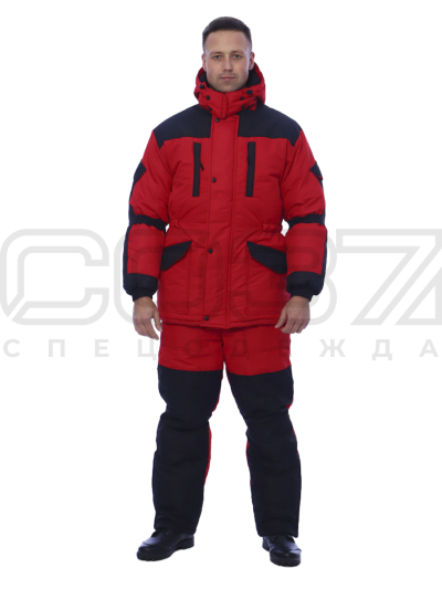 Костюм зимний Тундра цв.красныйчёрный тк.таслан 1